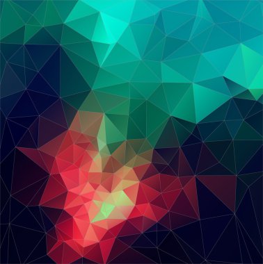 Renk tasarlamak vektör Mozaik. üçgen geometrik arka plan