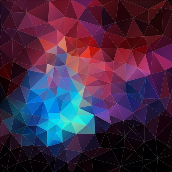 Mosaico abstracto vector. fondo geométrico triángulo — Vector de stock