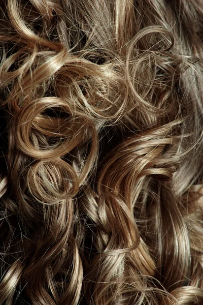 아름 답 고 긴 곱슬 머리 — 스톡 사진