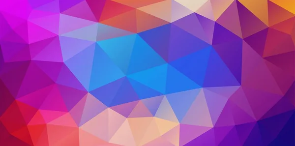 Horizontale Tapete Hell Gefärbte Dreiecke Hintergrund — Stockvektor