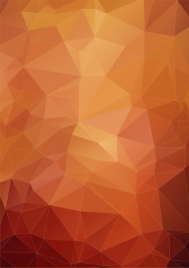 canlı turuncu poligonal arka plan