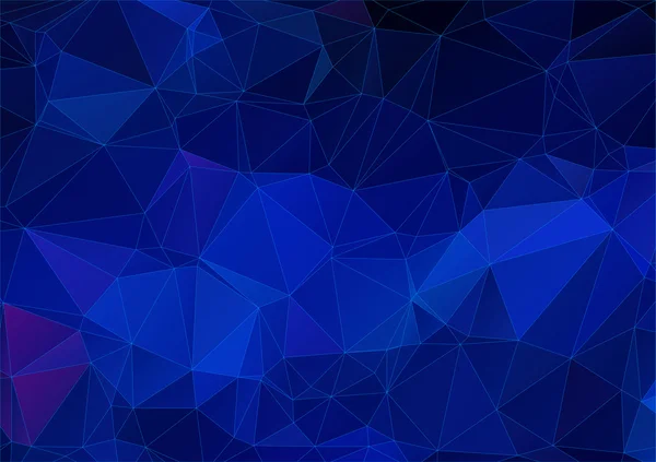 Dark blue abstract polygonal background — Stock Vector