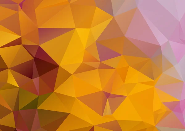 Оранжевый абстрактный многоугольный фон — стоковый вектор