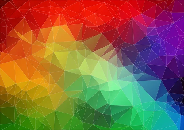 Imagem de triângulo abstrato brilhante multicolor para web design — Vetor de Stock