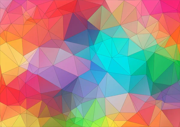 Abstract 2D triangle colorful background — Stock Vector