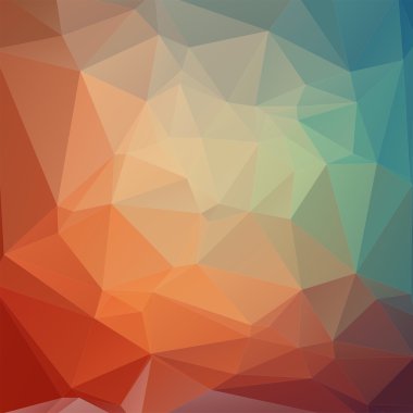 Düz stil renkli geometrik arka plan