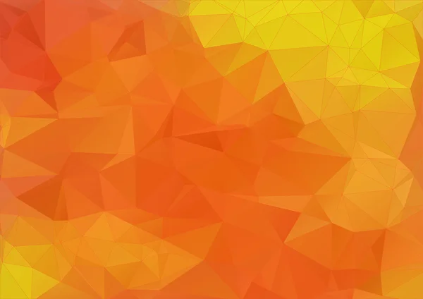 Abstract Orange polygonal background — Stock Vector