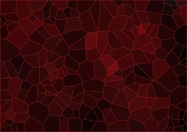 Röd mosaik sammansättning — Stock vektor