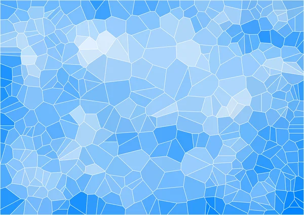 Composición de mosaico azul con formas cerámicas — Vector de stock