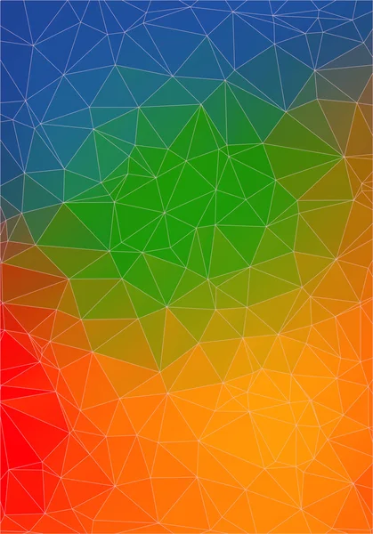 カラフルな抽象的な 2次元幾何学的背景 — ストックベクタ