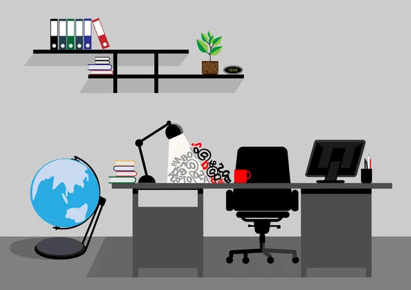 Creative office desktop arbetsyta. Vector prototyper — Stock vektor