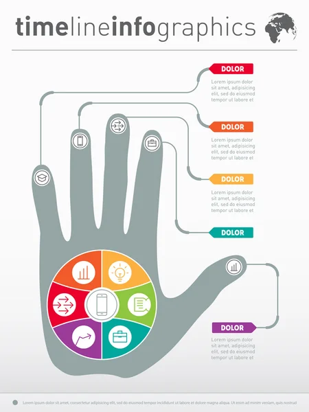 Tendências e tendências infográfico —  Vetores de Stock