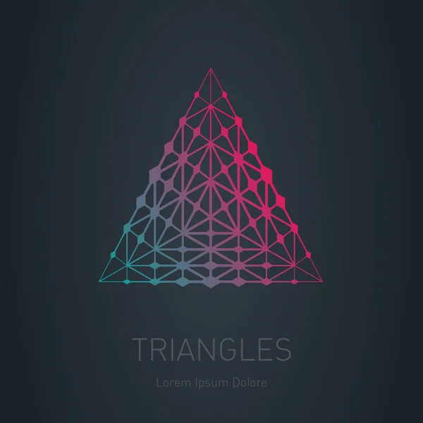 Carrés, triangles et losanges — Image vectorielle