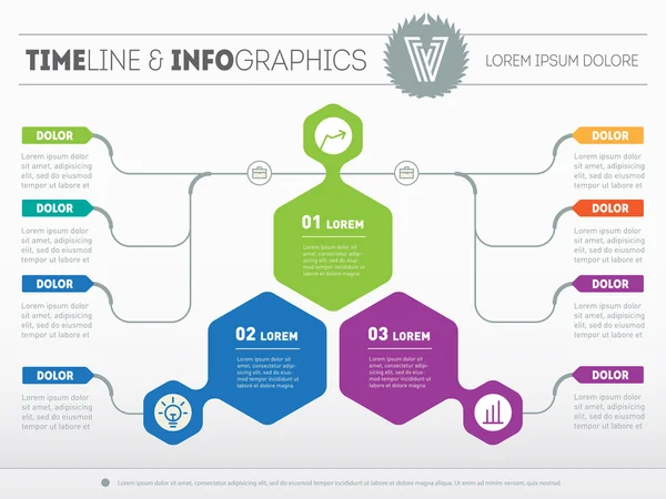 Infographic teknik eller utbildning — Stock vektor