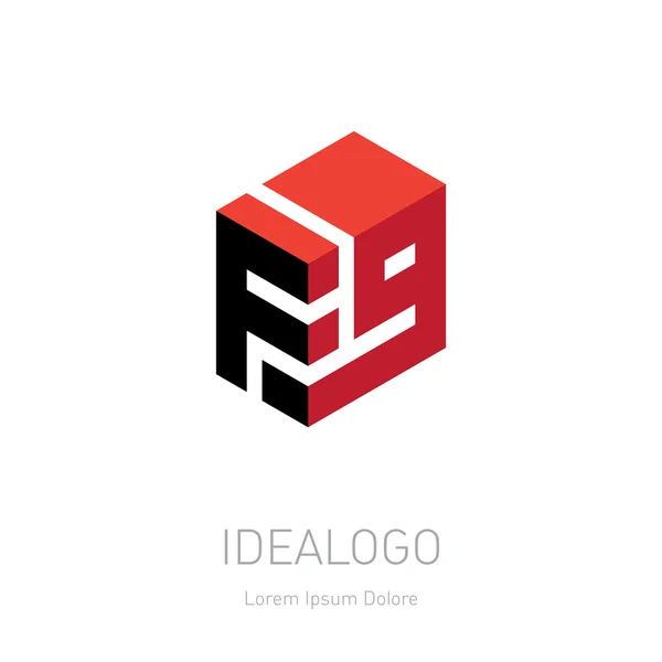 Logo initial F9 — Image vectorielle