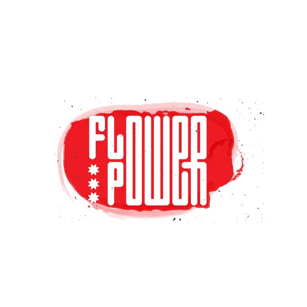 Flower Power - plantilla de logotipo — Archivo Imágenes Vectoriales