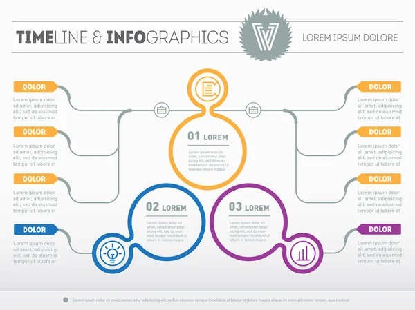 Plantilla Web para diagrama o presentación — Vector de stock