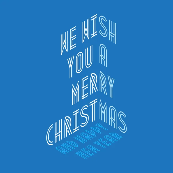 Wir Wünschen Ihnen Frohe Weihnachten Und Einen Guten Rutsch Ins — Stockvektor