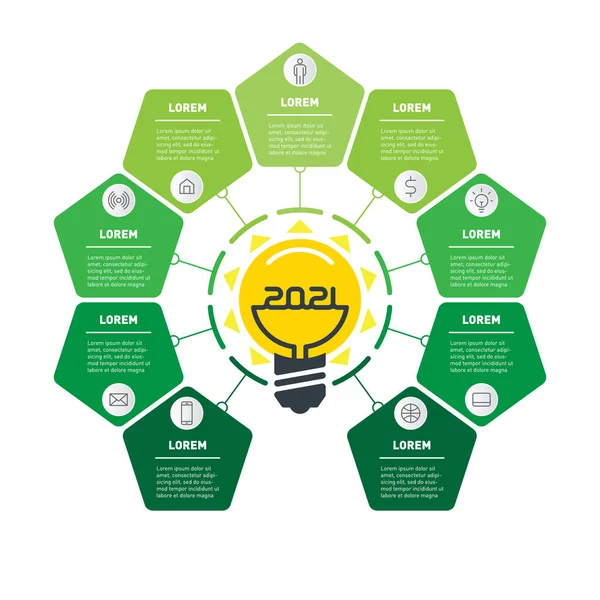 Top Business Ideas 2021 Promising Areas Eco Business Agricultural Technology — Stock Vector