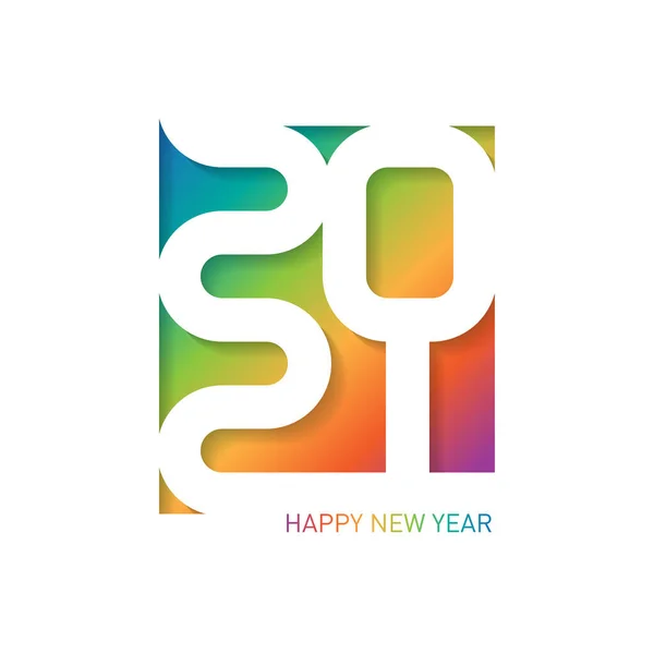 Καλή Χρονιά 2021 Ευχετήρια Κάρτα Γλυπτική Τέχνη Εξώφυλλο Επιχειρηματικού Ημερολογίου — Διανυσματικό Αρχείο