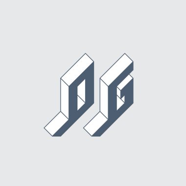 Modern b harfi logosunun vektör çizimi