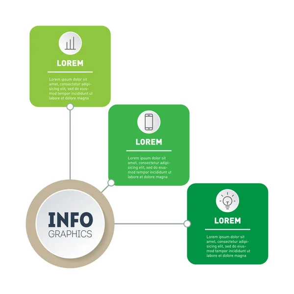 Ilustracja Wektorowa Infografik Biznesowych — Wektor stockowy