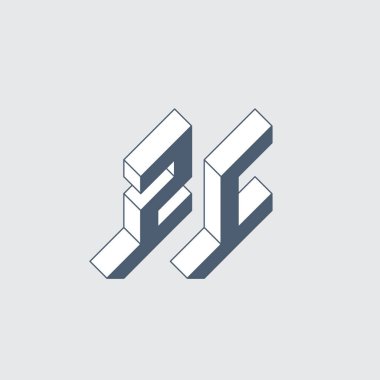 vektör logosu ZC tasarım şablonu.