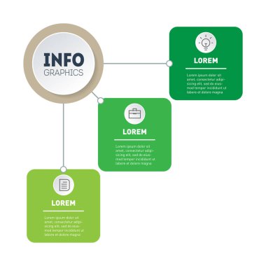 ticari bilgi grafiklerinin vektör illüstrasyonu