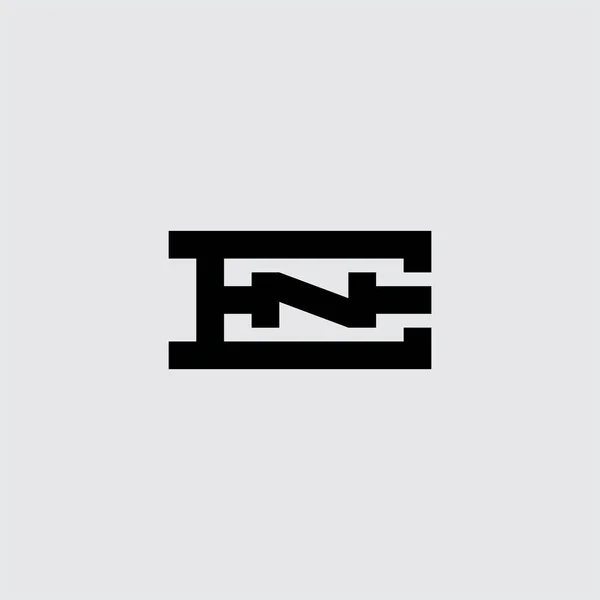 Elemento Ícone Design Vetorial Logotipo Com Letras Iniciais Monograma Logótipo —  Vetores de Stock