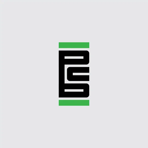 Creatief Icoon Symbool Universeel Elegant Logotype Met Letters Schoon Minimaal — Stockvector