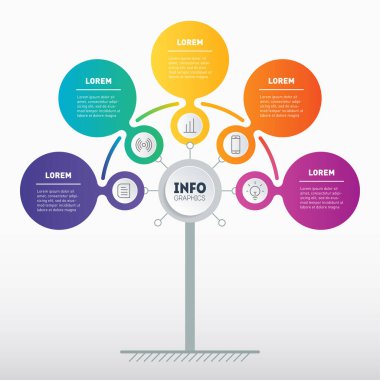 Zaman çizelgesi ya da bilgi grafikleri. İşletmenin gelişimi ve büyümesi. Zaman çizelgesi. Seçenekleri, bölümleri, adımları veya süreçleri olan iş sunumu kavramı.