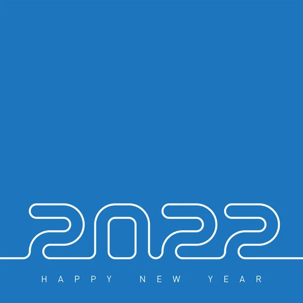 Поздравительная Открытка Новым 2022 Годом — стоковый вектор