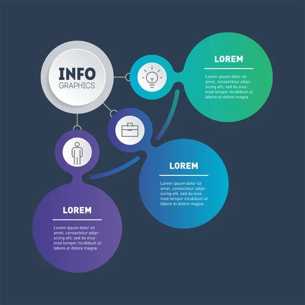 Modello Albero Dei Servizi Grafico Informativo Infografica Della Tecnologia Del Illustrazione Stock