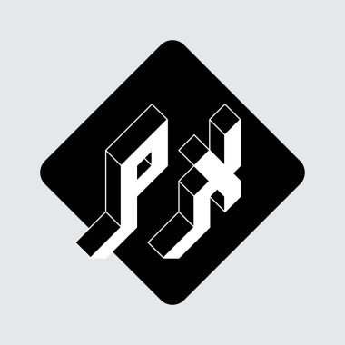 Modern tasarımın soyut vektör logosu