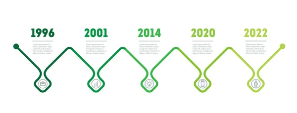 Cronologia Aziendale Illustrazione Vettoriale Grafiche Vettoriali