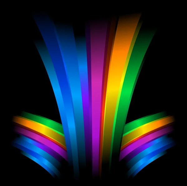 Fondo abstracto futurista del arco iris — Vector de stock