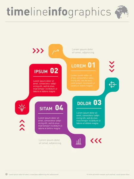 Templat Web untuk diagram . - Stok Vektor