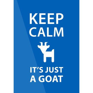 Sadece bir keçi öyle tutmak sakin