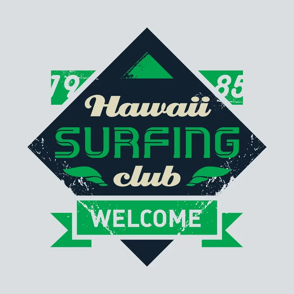T-shirt de surf design vintage — Image vectorielle