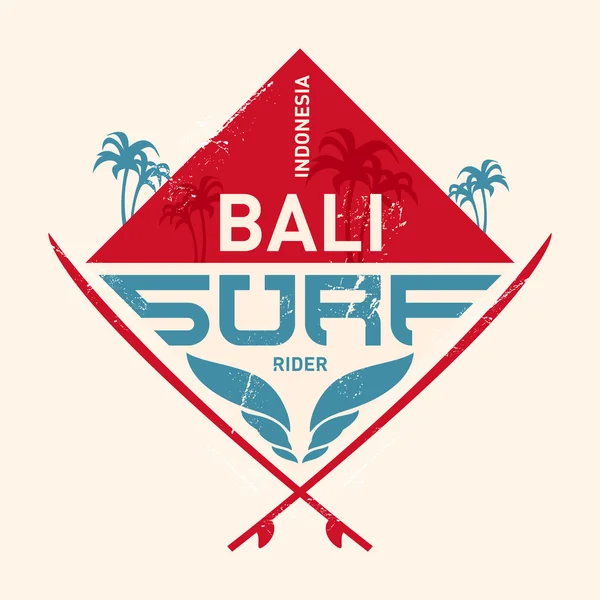 Surf étiquette vintage — Image vectorielle