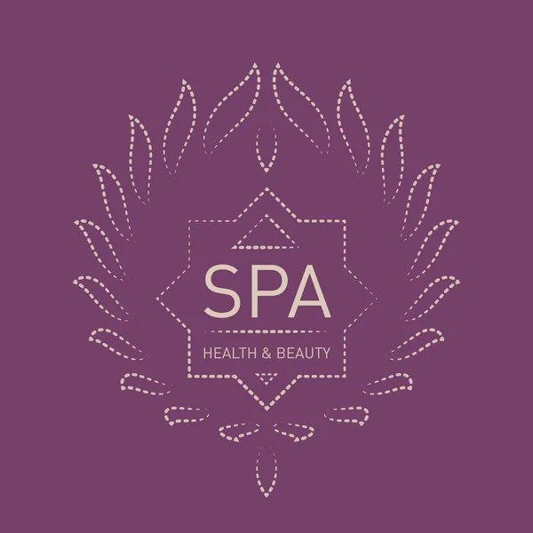 Logotype design template for SPA — Stock Vector