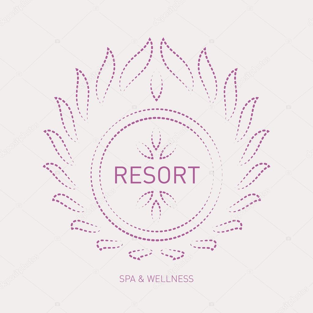 Logotype design template for SPA