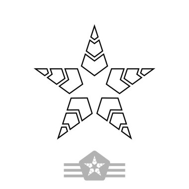 En az siyah vintage yıldız