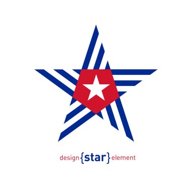 Porto Riko bayrağı ile yıldız