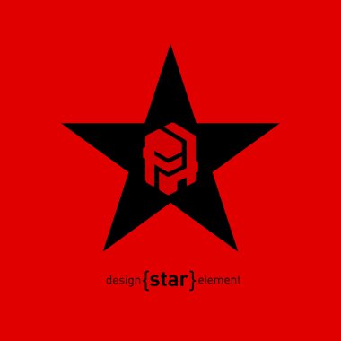 Soyut logo yıldız