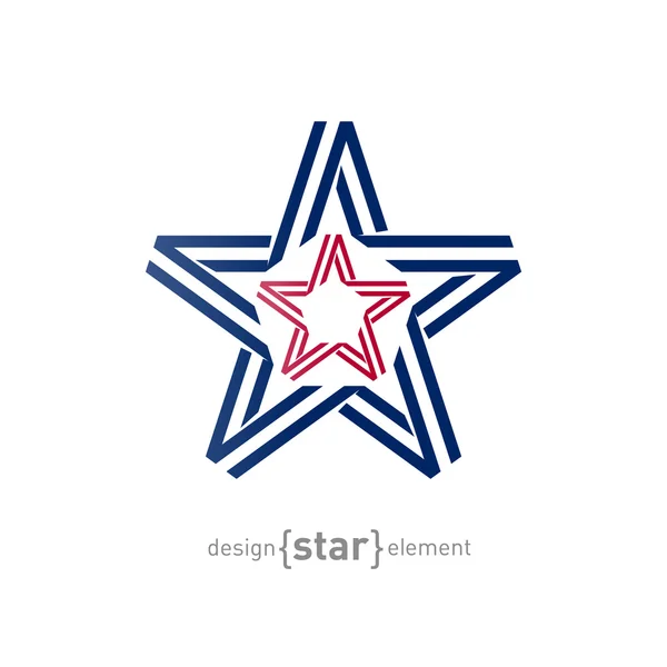 Estrella de la cinta — Vector de stock