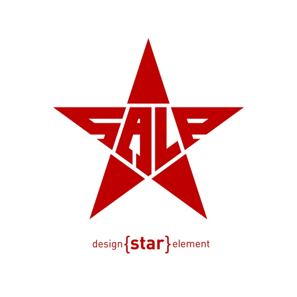 Alışveriş Satılık star — Stok Vektör