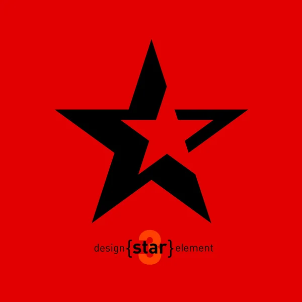 Soyut yıldız logo. — Stok Vektör