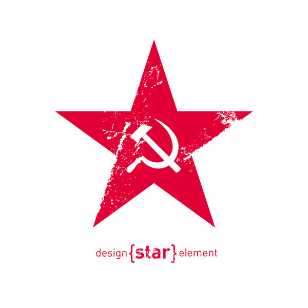 Red socialist star