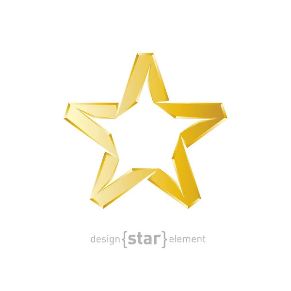 Abstracte gouden ster — Stockvector